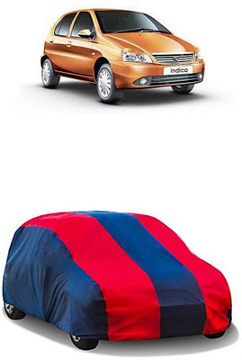 QualityBeast Car Cover For Tata Indica (Without Mirror Pockets)(Red, Blue)