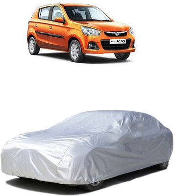 QualityBeast Car Cover For Maruti Suzuki Alto K10 (Without Mirror Pockets)(Silver)