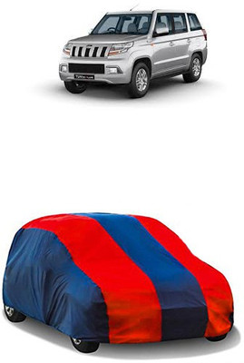 QualityBeast Car Cover For Mahindra TUV300 (Without Mirror Pockets)(Maroon, Blue)