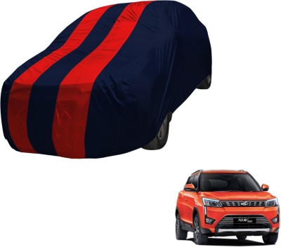 Auto Hub Car Cover For Mahindra Universal For Car (Without Mirror Pockets)(Black, Red, For 2018 Models)