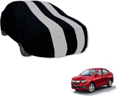 Auto Hub Car Cover For Honda Amaze (Without Mirror Pockets)(Black, Silver, For 2018 Models)