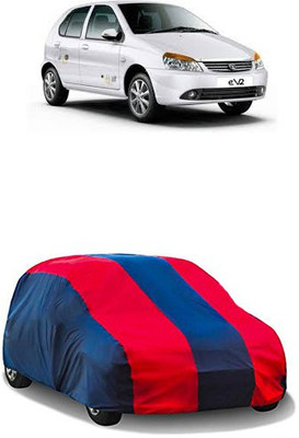 QualityBeast Car Cover For Tata Indica eV2 (Without Mirror Pockets)(Red, Blue)