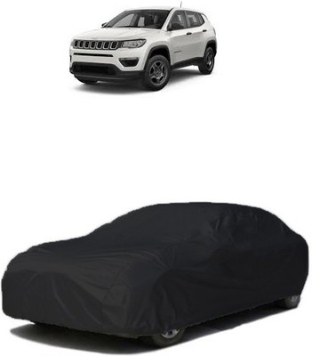 QualityBeast Car Cover For Jeep Compass (Without Mirror Pockets)(Black)