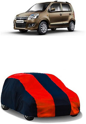 QualityBeast Car Cover For Maruti Suzuki Wagon R 1.0 (Without Mirror Pockets)(Maroon, Black)