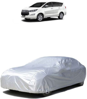 QualityBeast Car Cover For Toyota Innova Crysta (Without Mirror Pockets)(Silver)