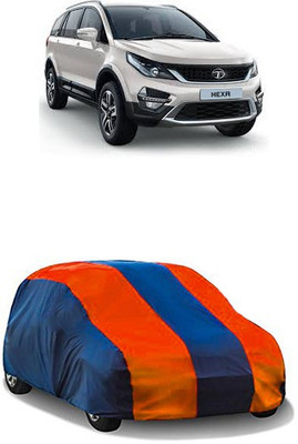 QualityBeast Car Cover For Tata Hexa (Without Mirror Pockets)(Orange, Blue)