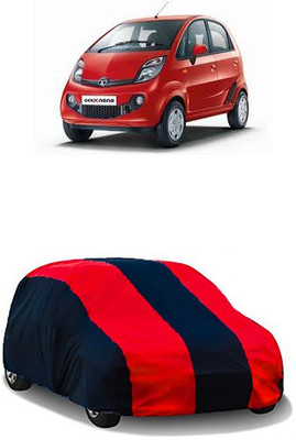QualityBeast Car Cover For Tata Nano Genx (Without Mirror Pockets)(Red, Black)