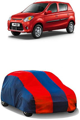 QualityBeast Car Cover For Maruti Suzuki Alto 800 (Without Mirror Pockets)(Maroon, Blue)