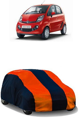 QualityBeast Car Cover For Tata Nano Genx (Without Mirror Pockets)(Orange, Black)
