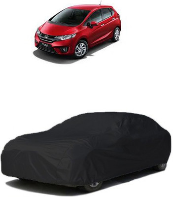 QualityBeast Car Cover For Honda Jazz (Without Mirror Pockets)(Black)