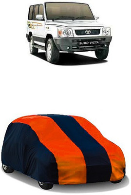 QualityBeast Car Cover For Tata Sumo Victa (Without Mirror Pockets)(Orange, Black)