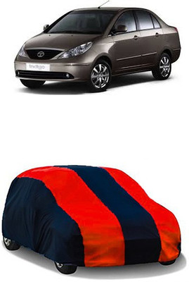 QualityBeast Car Cover For Tata Indigo CS (Without Mirror Pockets)(Maroon, Black)