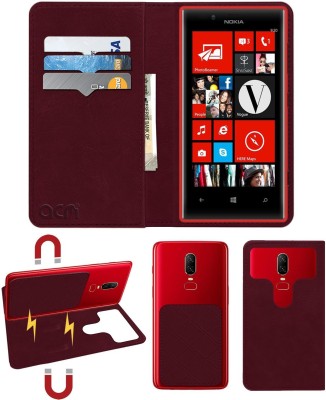 ACM Flip Cover for Nokia Lumia 720(Maroon, Cases with Holder, Pack of: 1)