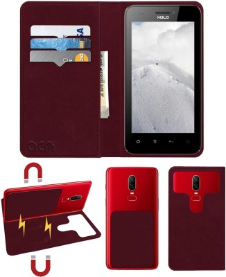 ACM Flip Cover for Lava Xolo B700(Maroon, Cases with Holder, Pack of: 1)