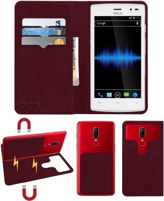 ACM Flip Cover for Xolo Q600 Club(Maroon, Cases with Holder, Pack of: 1)