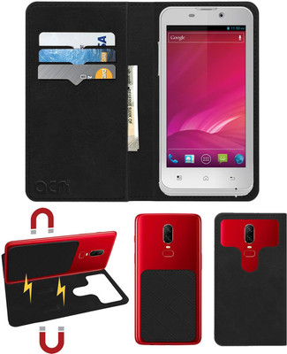 ACM Flip Cover for Iball Andi 4.5h(Black, Cases with Holder, Pack of: 1)