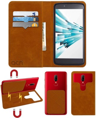 ACM Flip Cover for Lava Xolo X1000(Gold, Cases with Holder, Pack of: 1)