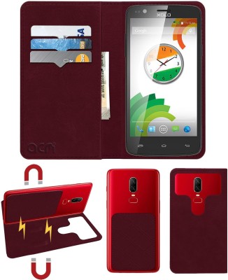 ACM Flip Cover for Xolo One(Maroon, Cases with Holder, Pack of: 1)