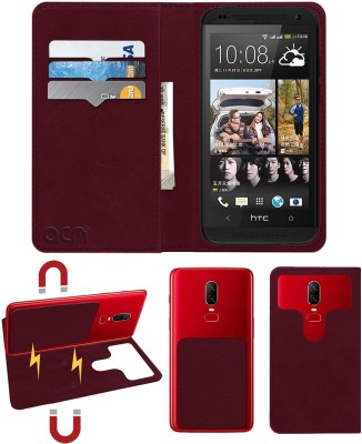 ACM Flip Cover for Htc Desire 601 & 601 Dual Sim(Maroon, Cases with Holder, Pack of: 1)