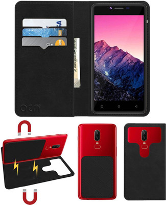 ACM Flip Cover for Swipe Konnect Star(Black, Cases with Holder, Pack of: 1)