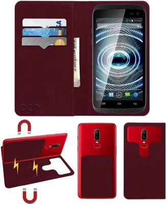 ACM Flip Cover for Xolo Q700 Club(Maroon, Cases with Holder, Pack of: 1)