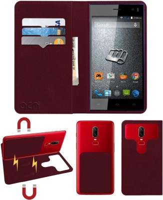 ACM Flip Cover for Micromax Canvas Xpress A99(Maroon, Cases with Holder, Pack of: 1)