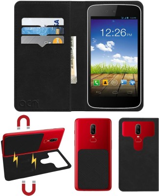 ACM Flip Cover for Micromax Canvas A1 Android One(Black, Cases with Holder, Pack of: 1)