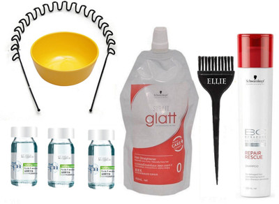 

ellie Hair Brush,Professional BC Hair Therapy Repair Rescue Shampoo,Glatt Hair Straightener Cream For Curly Or Frizzy Hair No 0,Bowl,Zigzag Hair Band,Hydrating Concentrate Set 3(Set of 8)