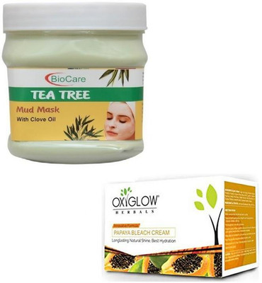 

Biocare TEA TREE MASK 500GM WITH PAPAYA BLEACH 50GM(Set of 2)