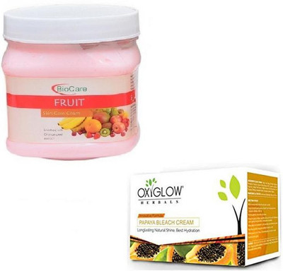 

Biocare FRUIT CREAM 500GM WITH PAPAYA BLEACH 50GM(Set of 2)