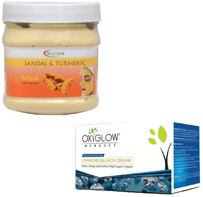 

Biocare SANDAL MASK 500GM WITH DIAMOND BLEACH 50GM(Set of 2)