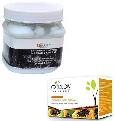 

Biocare CHARCOAL CREAM 500GM WITH PAPAYA BLEACH 50GM(Set of 2)