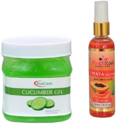 

Pink Root PAPAYA FACE WASH 100ML WITH CUCUMBER GEL 500GM(Set of 2)