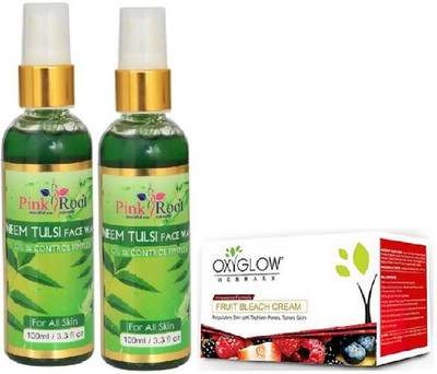 

Pink Root NEEM FACE WASH 2 PCS WITH FRUIT BLEACH 50GM(Set of 3)