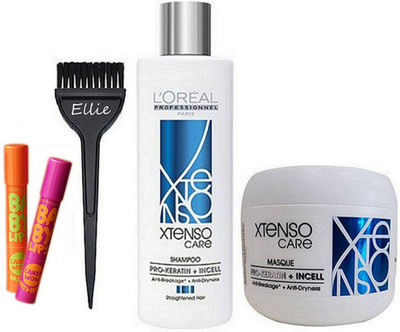 

ellie Hair Brush,Lipbalm Pack Of 2,Xtenso Care Shampoo,Masque(Set of 5)