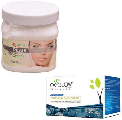 

Biocare PEARL CREAM 500GM WITH DIAMOND BLEACH 50GM(Set of 2)