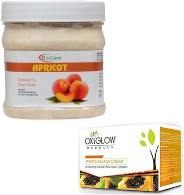 

Biocare APRICOT SCRUB 500GM WITH PAPAYA BLEACH 50GM(Set of 2)