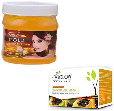 

Biocare GOLD GEL 500GM WITH PAPAYA BLEACH 50GM(Set of 2)