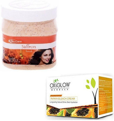 

Biocare SAFRON SCRUB 500GM WITH PAPAYA BLEACH 50GM(Set of 2)