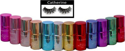 

catherine Eyelashes, 9 to 5 Mirror Nail paint (Pack Of 12)(Set of 13)
