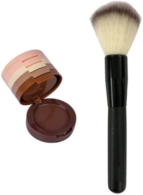 

RTB 5 IN 1 CREAM HIGHLIGHT CONTOUR PALETTE CONCEALER WITH WOODEN FOUNDATION BRUSH(Set of 2)
