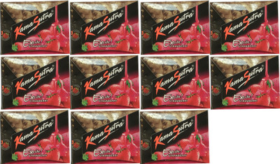 

KamaSutra EXCITE STRAWBERRY PACK OF 11 Condom(Set of 11, 33S)