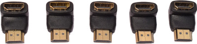 

Acuf L Shape hdmi M to hdmi F HDMI Adapter(Compatible with LED TV, Computer, Black)