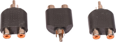 

Acuf 1Rca Male To 2Rca Female Jointer RCA Audio Video Cable(Compatible with TV, Camera, Computer, Gaming Devices, Black)