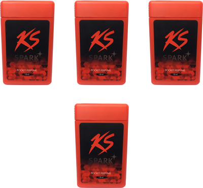 

KamaSutra SPARK POCKET PERFUME ( PACK OF 4) Pocket Perfume - For Men & Women(18 ml, Pack of 4)