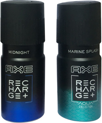 

AXE MIDNIGHT , MARINE SPLASH (PACK OF 2) Deodorant Spray - For Men(150 ml, Pack of 2)