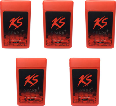 

KamaSutra SPARK POCKET PERFUME ( PACK OF 5) Pocket Perfume - For Men & Women(18 ml, Pack of 5)