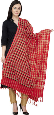 A R SILK Cotton Blend Self Design Women Dupatta