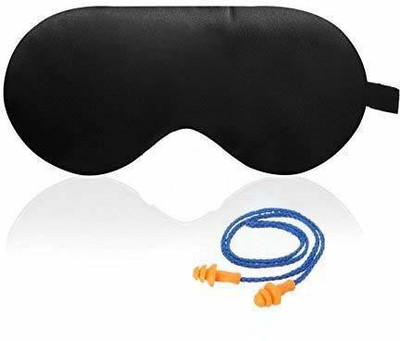 

ROYALDEAL MADE OF HIGH QUALITY 100% NEW Set of Earplug & Eye Mask Soft Silicone Noise Reduction Ear Plugs and Eye Mask for Sleeping, Meditation, Swimming Adult and Child(25 g)