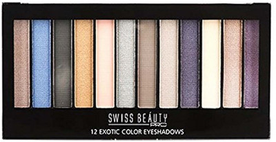 

Swiss Beauty Smokey 12 Exotic Color Eye Shadow 18 gm 18 g(Multicolor)